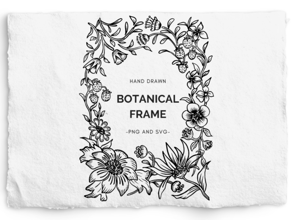 Download 5x7 Botanical Border SVG and PNG - Premium Bundle