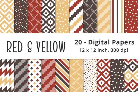 Download Red, Yellow, and Brown Digital Paper - Brown digital paper Collection